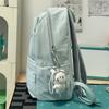 College Style Student Schoolbag Large Capacity Embroidered Backpack
