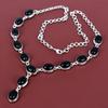 Black Onyx Necklace Beautiful Gemstone Jewelry 925 Sterling Silver Necklace Adjustable Chain Handmade Necklace Decent Jewelry Gifts for Wife