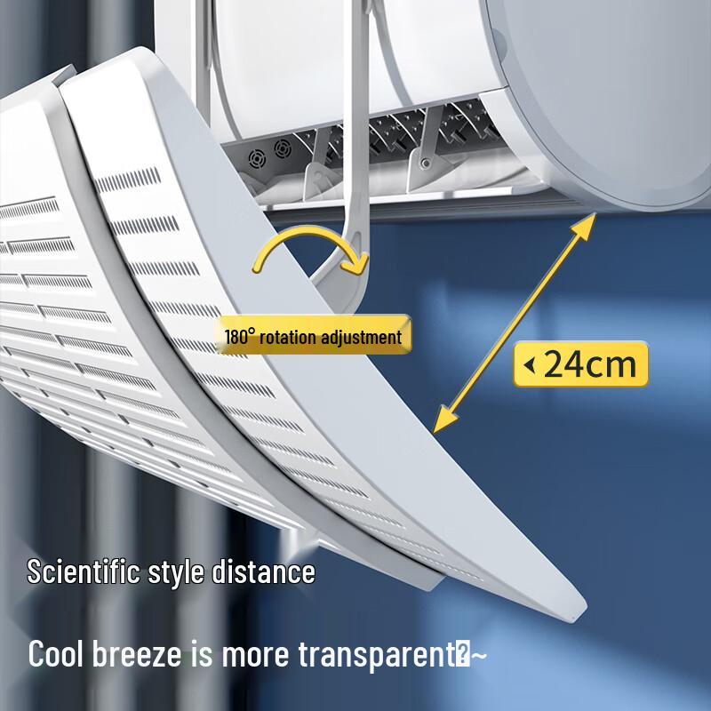 Retractable Wall-Mounted Air Conditioner Baffle