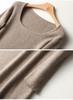 2026 Women's U-Neck High-Waist Loose Slimming Knit Cashmere Sweater