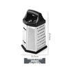 Stainless Steel Six-Sided Multifunctional Kitchen Grater for Vegetables and Potatoes