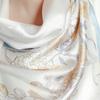 100% Mulberry Silk Noble Pearl Satin Fashion Printed Long Scarf for Women