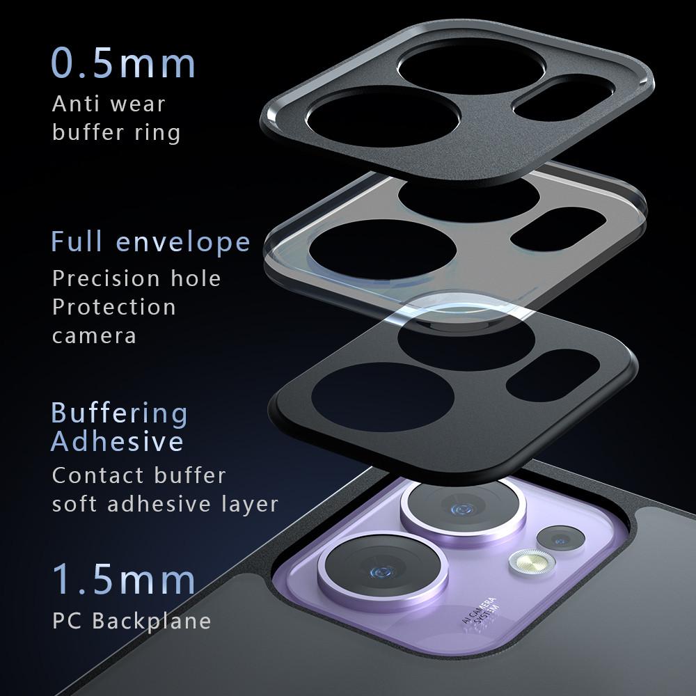 Reno13F Luxury Armor Matte Phone Case For OPPO Reno 13 12 11 Reno 13 12 11 Pro 13F 12F 11F Clear Acrylic Shockproof Back Cover