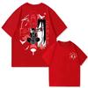 Naruto Animation Derivatives T-shirt Uchiha Itachi Uchiha Sasuke Printing Men Summer Fashion Casual Oversized Streetwear