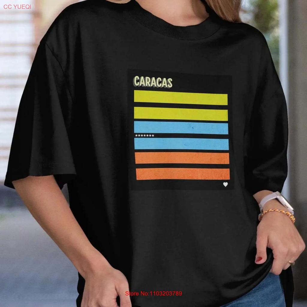 Retro Caracas Metro Ticket T Shirt Venezuelan Nostalgia Vintage Designer Clothes Versatile Graphic Top For Everyday Wear