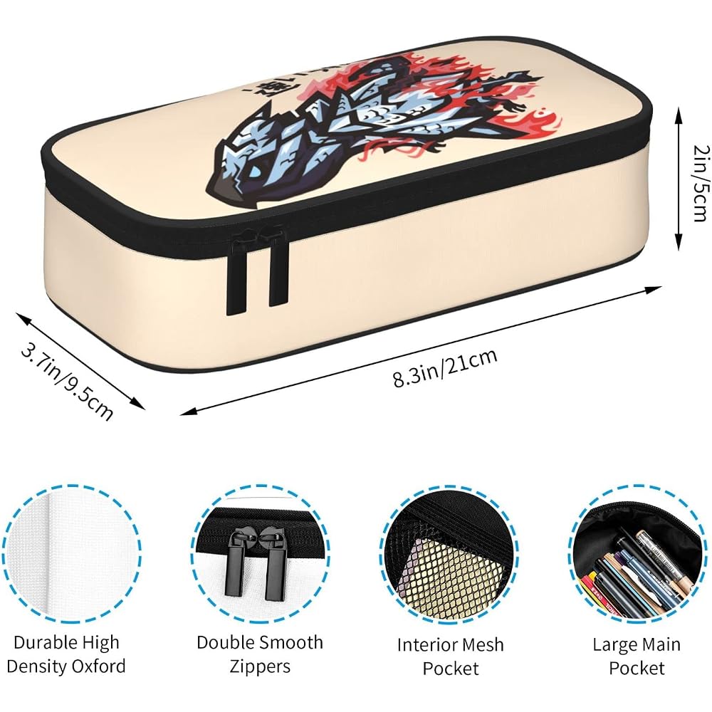 pencil case pencil case pencil case monster hunter pencil case pen pouch pen box pen bag makeup p...