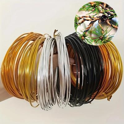 5M/1roll Good Quality Bonsai Wires Anodized Aluminum Bonsai Training Wire Garden Supplies