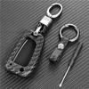 Car Key Case Cover For Hyundai Accent Kona   Santa Fe I30 Ix35 3 Buttons Folding Remote Carbon Silicone