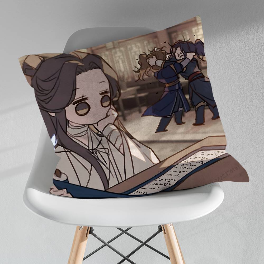 Heavens officials Blessing Pillow Case For 30x30cm45x45cm55x55cm For Home Bedroom Decoration And Protector