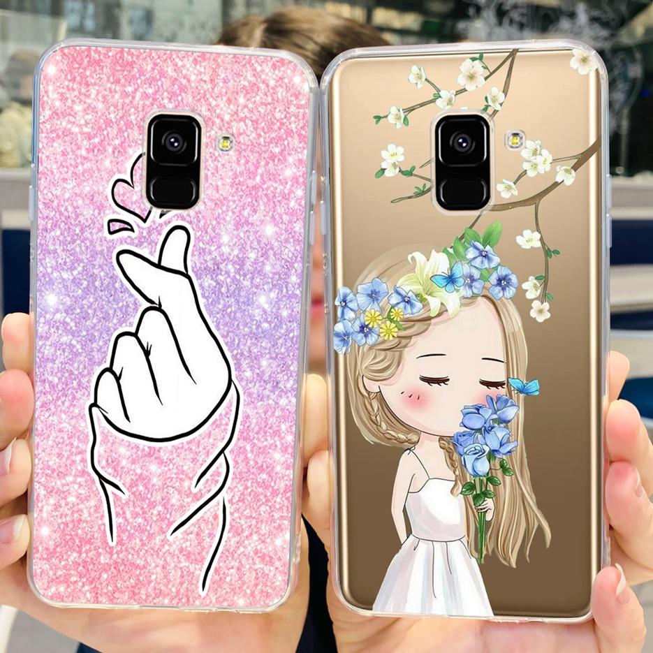 For Samsung Galaxy A8 Plus 2018 Case SM-A730F Luxury Painted Cover Soft Silicone Phone Case For Samsung A8 2018 A530F A8+ Bumper