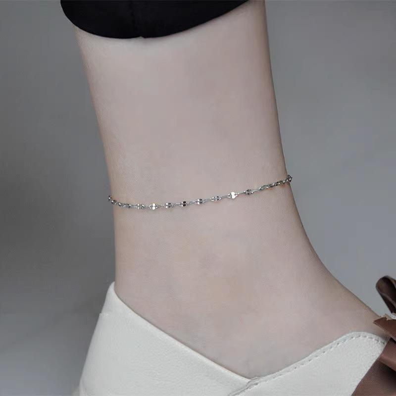 Stylish Titanium Steel Heart Anklet for Women – Durable, Versatile Beach Foot Chain