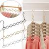 Space Saving Clothes Hanger Stainless Steel Closet Organizer Multifunctional Clothes Drying Rack