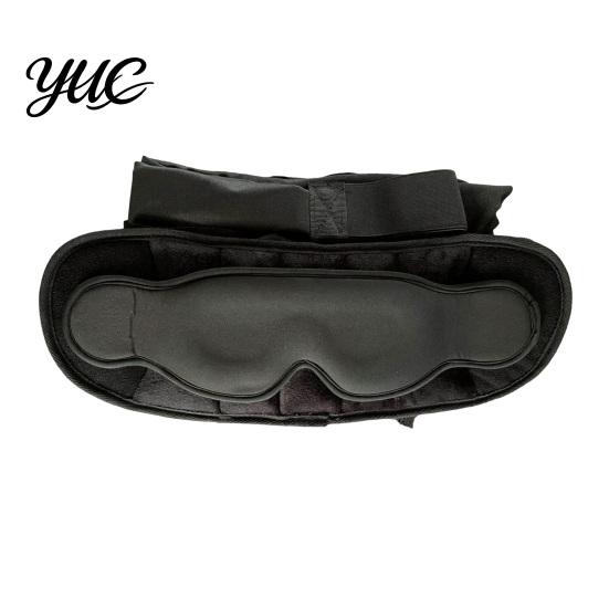 Adjustable Head Support 3-in-1 Travel Sleep Mask Set, Blackout Eye Cover with Neck Pillow & Road Trip Comfort Gear Arm Support, Portable Rest Kit for