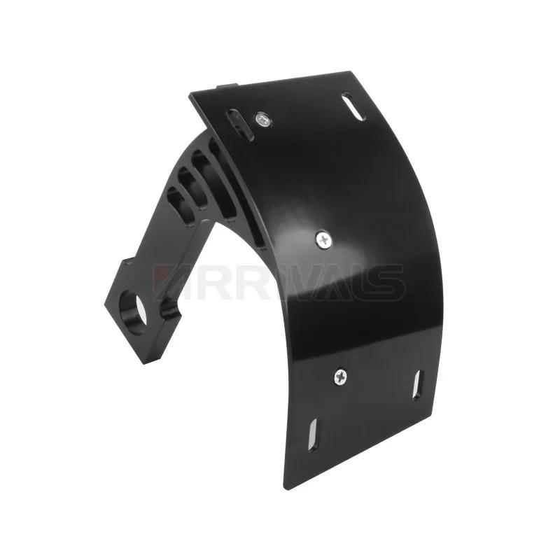 

1* Универсальный кронштейн для бокового крепления номерного знака мотоцикла чёрный