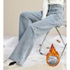 Jeans Invernali Termici in Peluche a Vita Alta da Donna Ragazze Pantaloni in Denim Caldi per la Neve Pantaloni Dritti Classici in Pile da Donna