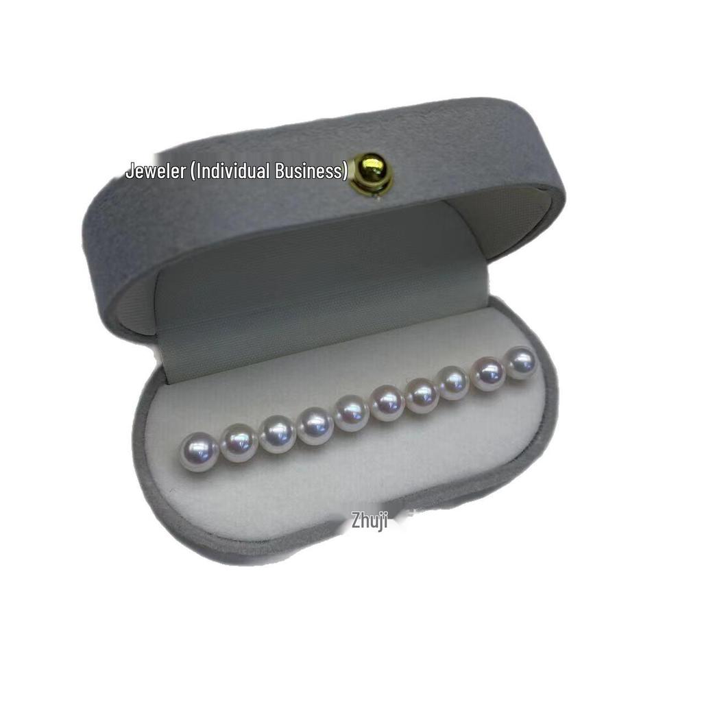 High-Luster 6-6.5mm Almost Flawless Undrilled Natural Freshwater Pearl Beads for DIY Jewelry