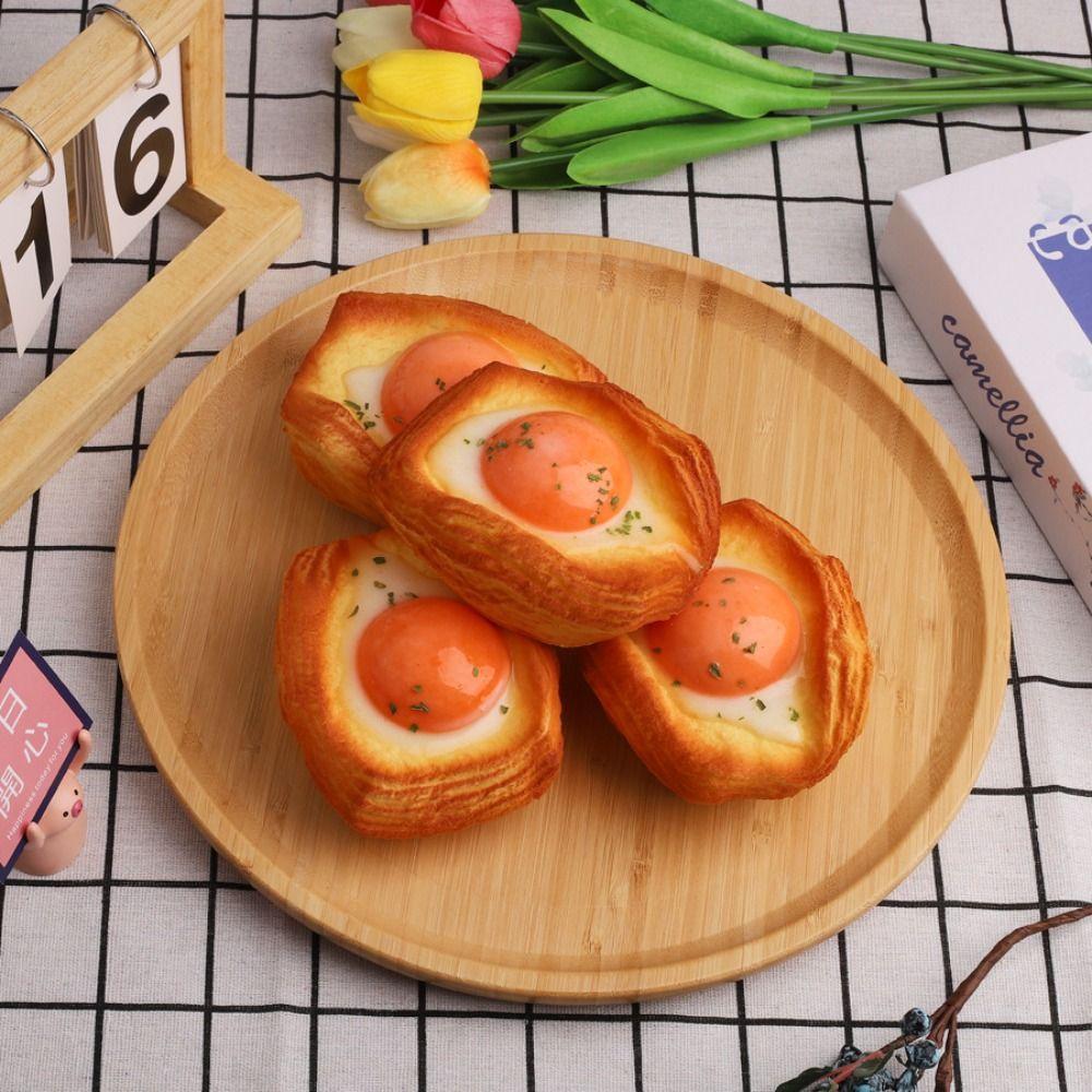 PU Dessert Shaped Squeeze Toy Simulation Food Slow Rebound Toy Safe Baked Food Pinch Toy Kids