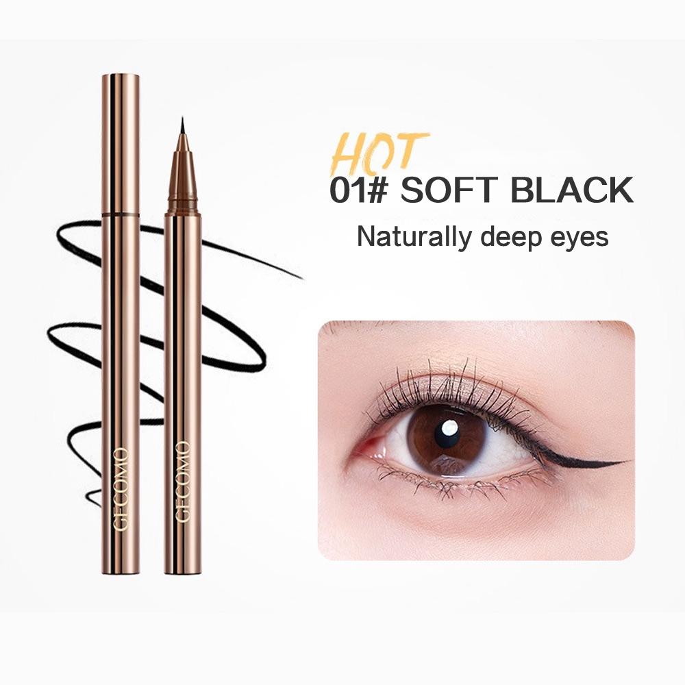 GECOMO color-condensing smooth liquid eyeliner pen smooth quick-drying anti-durable eyeliner