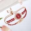 Ladies Quartz Watch Rhinestone Women's Watch Small Dial Slim Bracelet Free Adjustment Accessories Quartz Watch