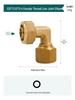 Aluminum-Plastic 90-Degree Elbow Pipe Fitting, Internal Thread, Fits 1216 and 1620 Solar Water & Gas Pipes, 4-Point & 6-Point Copper.