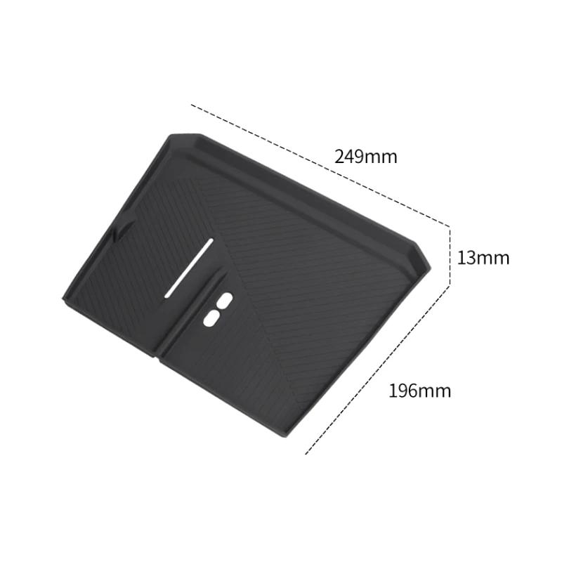 For BMW X3 2024-Present Car Armrest Box Storage ABS Door Windows Lift Cover Storage GPS Organizer Under Centrol Control Tray