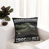 Bombardiro Crocodilo Brainrot Music Pillowcase Polyester Cushion Cover Decor Italian Meme Pillow Case Cover Home Zippered