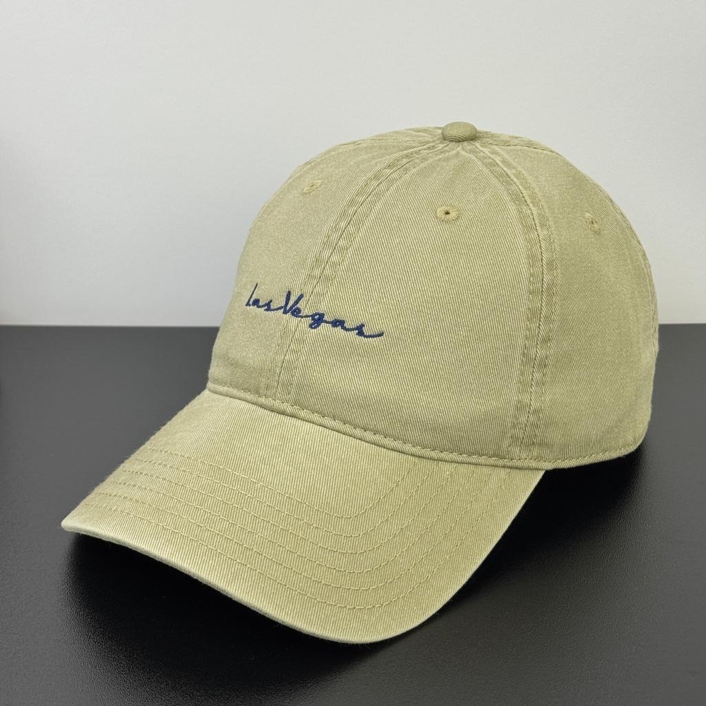 Fashion Hat new soft top sunshade cap men's white outdoor face small simple embroidery washed baseball cap women