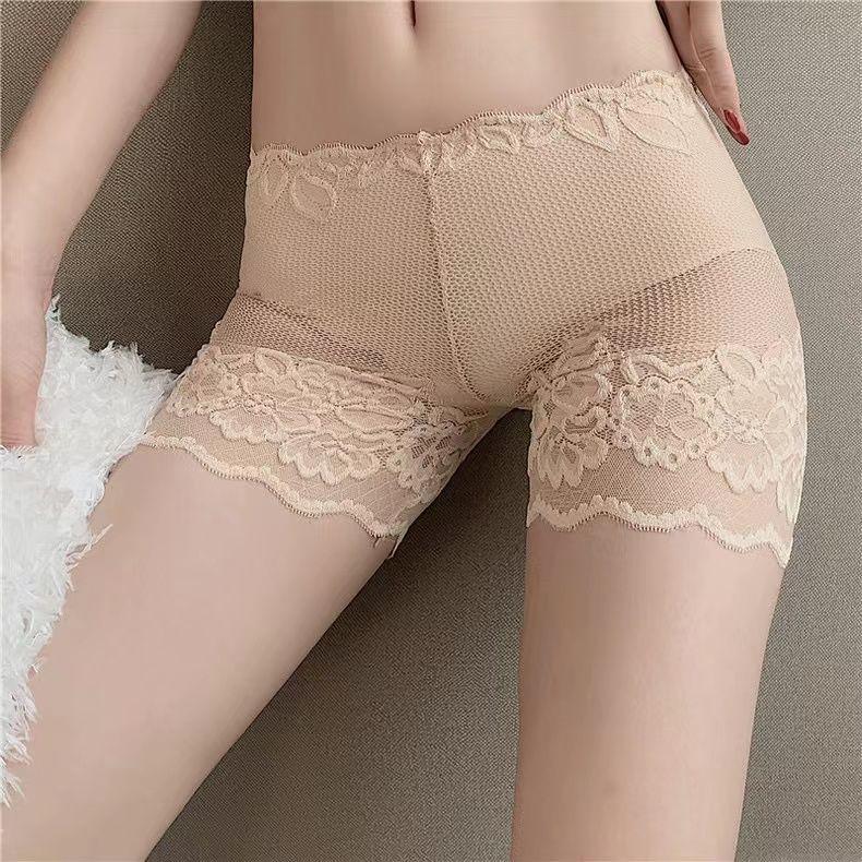 Safety Pants for Women Anti Light and No Need To Wear Underwear Summer Thin Design Lace Seamless Can Be Worn Externally Safety Pants