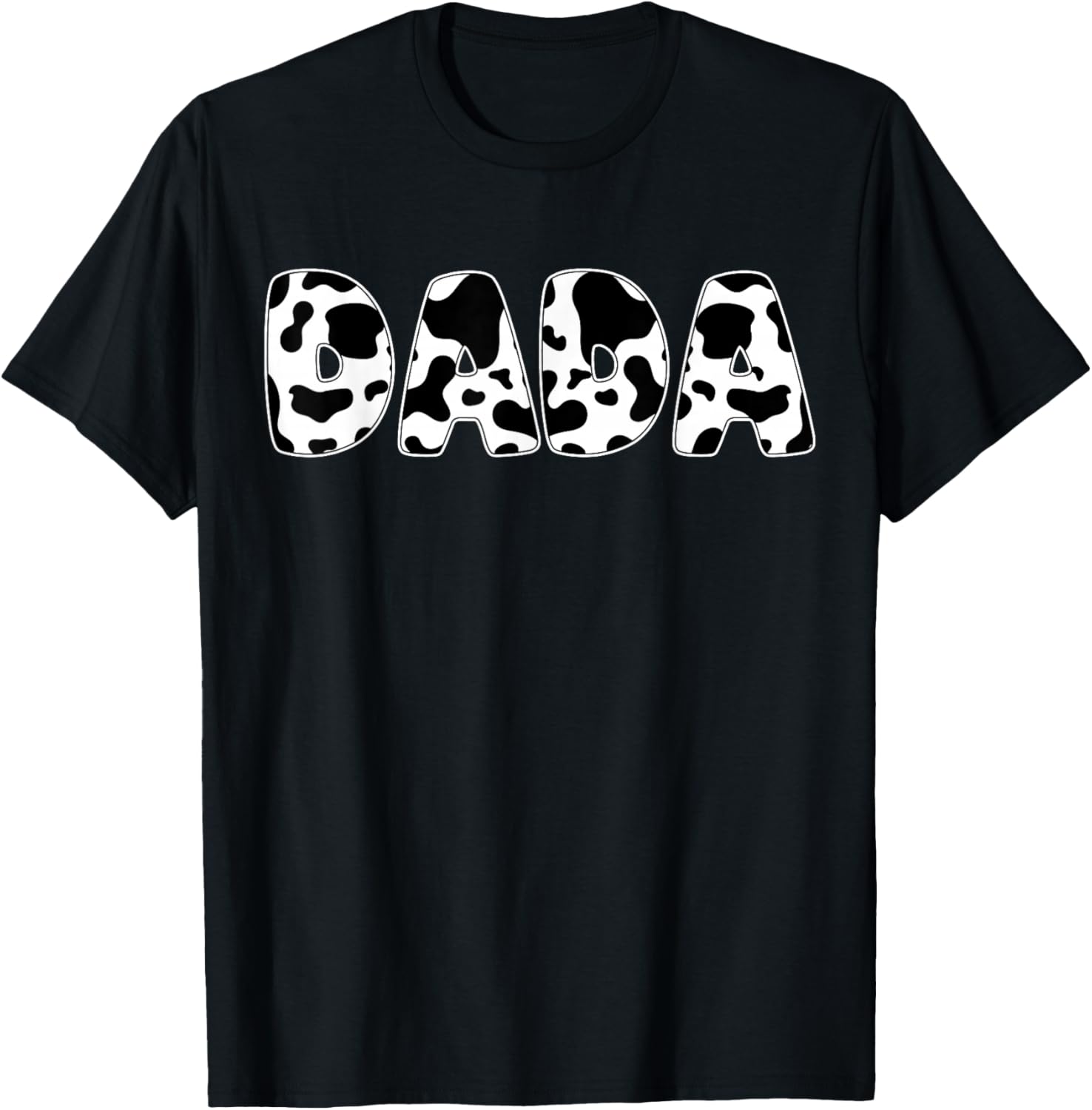 Dada Cow Print Cow Pattern Father s Day T-Shirt S разноцветный
