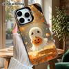 Phone Case: 2D Flat Design, Suitable for iPhone 18, 17, 16, 15, 14, 13Pro In Color Silver Protective Case, Couple Style, Ghost Hugging a Pumpkin, Chri