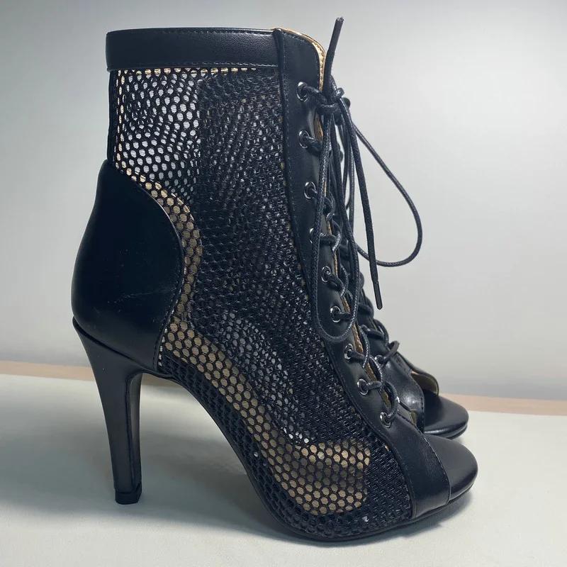 Fashion 2025 Women's Sandals Fashion Sexy Slim High Heels Elegant Women's Boots and Ankle Boots Summer Ballroom Dance Short Boots Women