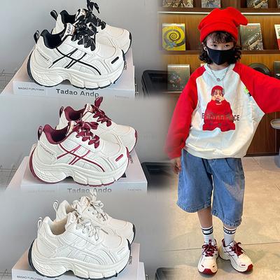 Spring and Autumn New2026Children's Sports Shoes, Lightweight and Comfortable Running Shoes for Boys, Fashionable Trendy Dad Shoes for Girls