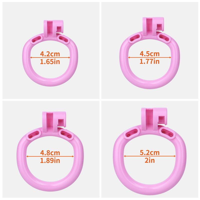 FRRK ABS Mini Clitoris Chastity Cage Three-Way Harness Belt Pearl Decor Intimate Restraint Wearable Gear For Adult 18+ Men
