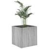 Plant Box Gray Sonoma 40x40x40 Cm Engineered Wood