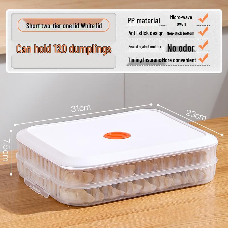 Layered Dumpling Freezer Storage Container