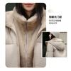 Womens Short Puffer Jacket 2026 Winter Hooded Cotton-Padded Coat Korean Style Casual Warm Outerwear