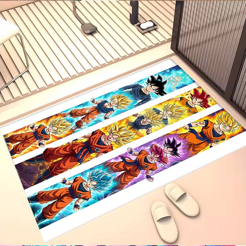 DRAGON BALL Print Rug, Washable Floor Carpet, For Entryway Dorm Laundry Room Office Study, Home Decor Birthday Christmas Gift