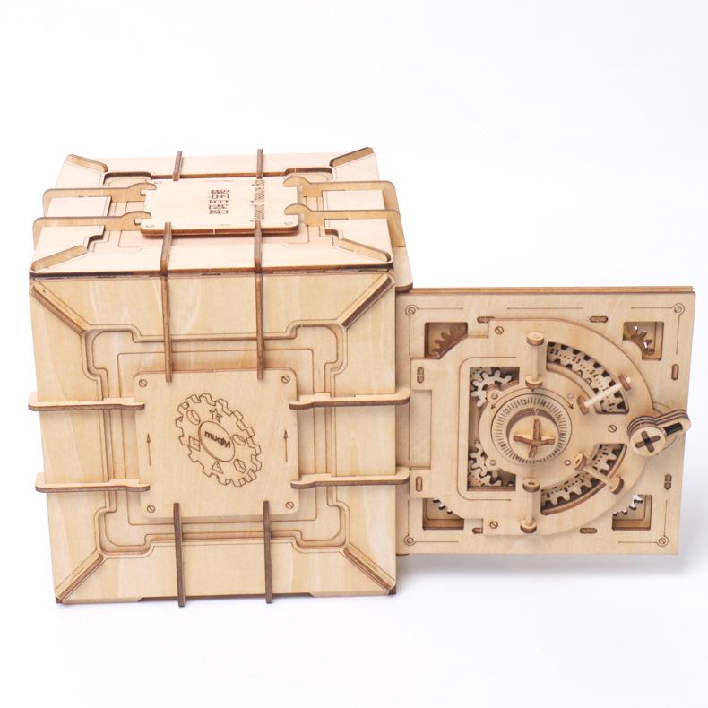 Children's 3D Wooden Perpetual Calendar Puzzle - DIY Mechanical Gear Assembly Model
