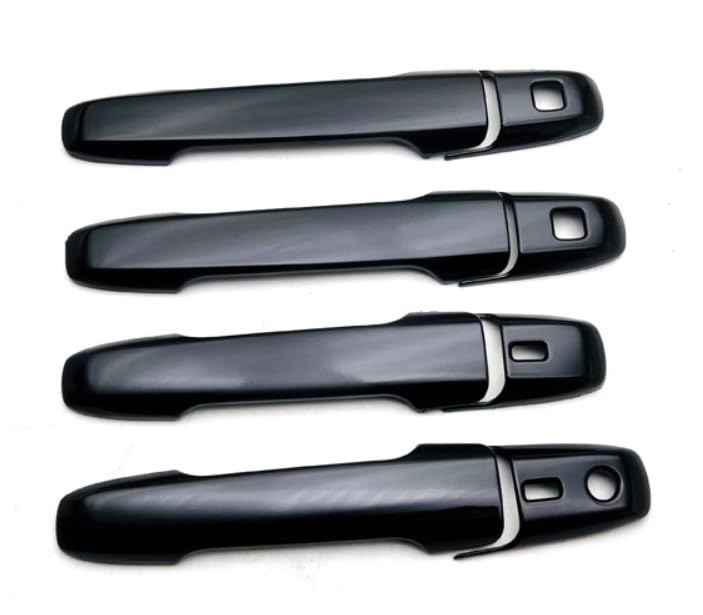 FUKUARE Door Handle Exterior Custom Parts for Toyota Tanto Move Covers, (Piano Black) LA650/LA660, LA850/LA860