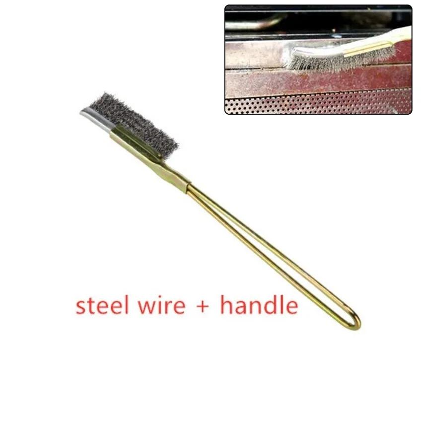 

Mini Wire Brush Set for Various Cleaning Needs Brass Steel & Nylon Brushes for Efficient Dirt and Rust Removal