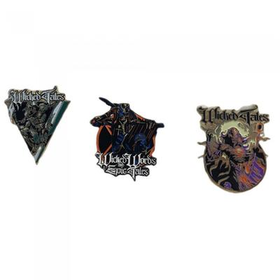 Jon Schaffer Wicked Words And Epic Tales Enamel Pin (Pack of 3)