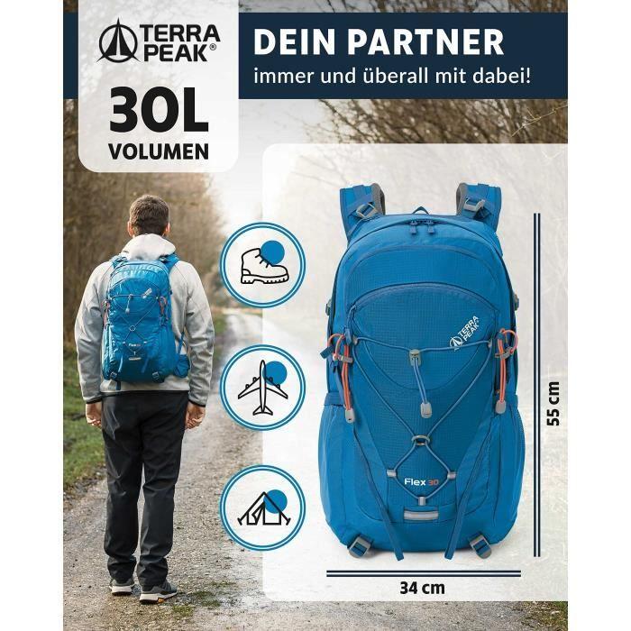 Rucksack - Terra Peak - Flex 30 - 30L - Mixte - Bleu - Wasserdicht