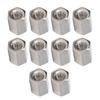 10PCS Hex Coupling Nuts 304 Stainless Steel Long Rod Coarse Hex Connection Nut M10 Thread