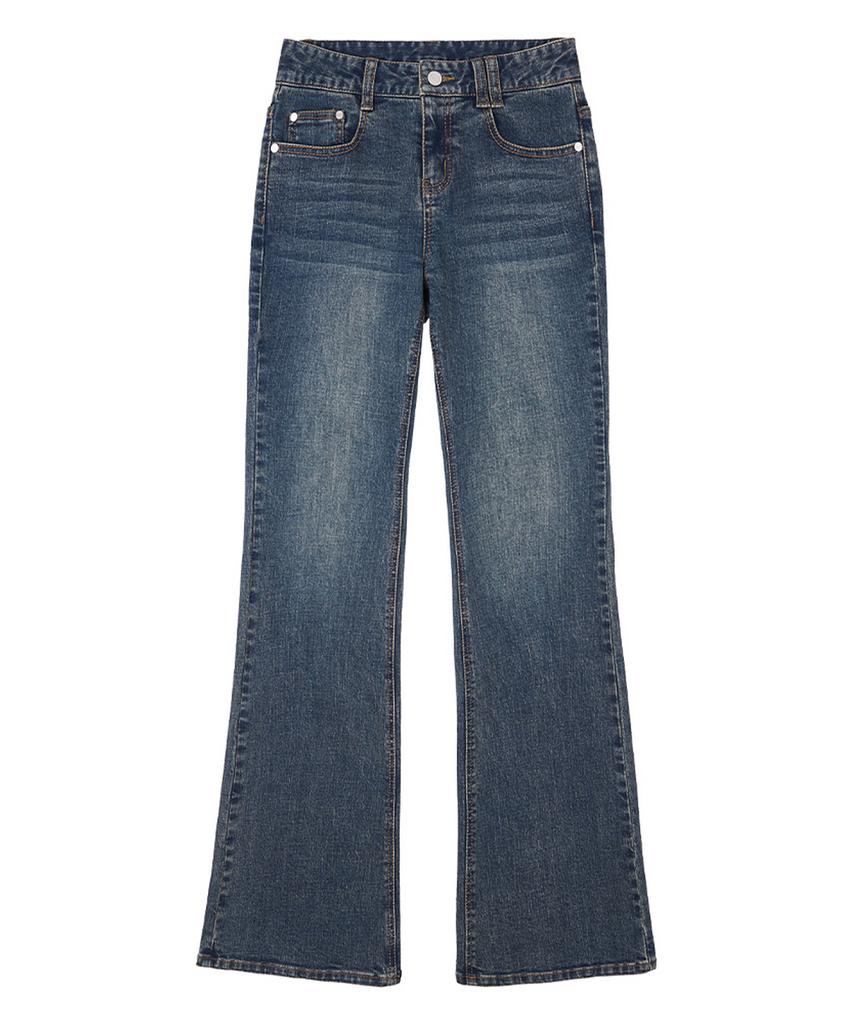 Deketeuumeon Signature Slim Low Rise Flared Jeans Dcwpt006Blueb