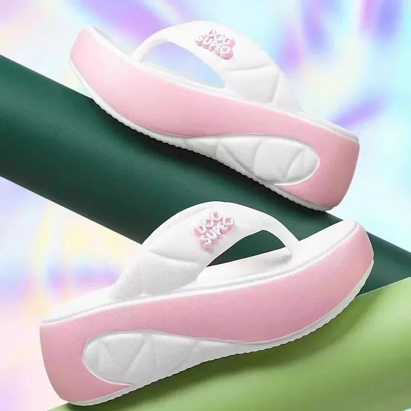 Women's Shoes 2025 Brand Pinch Toe Women's Slippers Fashion Best Seller Beach Slippers Women Summer Outdoor Platform Slippers