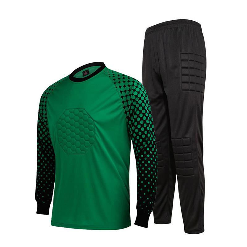 Football Jersey Goalkeeper Goalkeeper Jersey Set Adult Children Long-sleeved Gantry Game Training Jersey Wholesale Foreign Trade