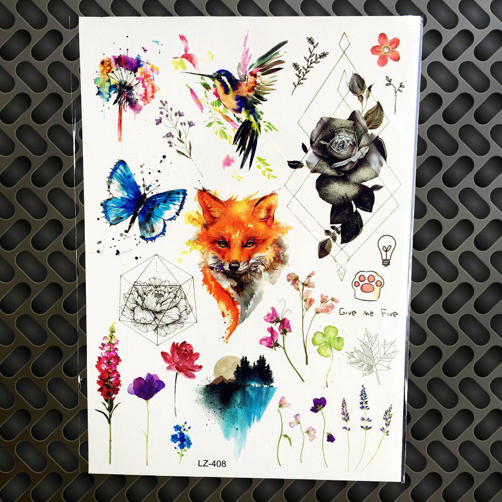 1PC Design Sexy Mask Temporary Tattoo Sticker Men Black Body Art Arm Waterproof