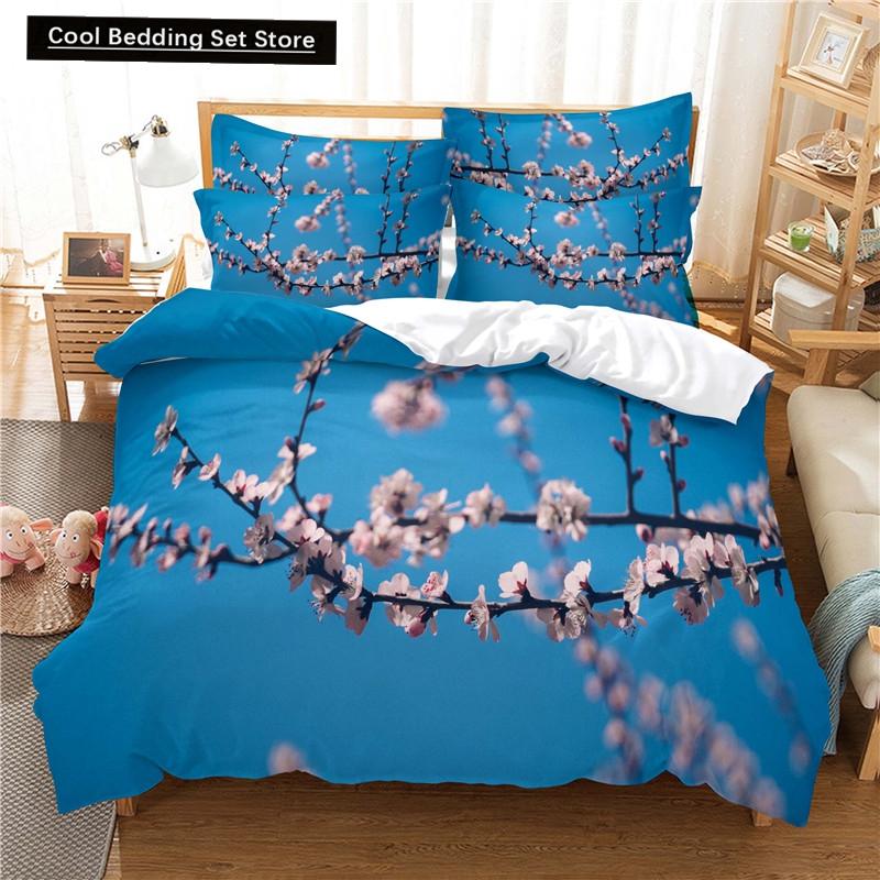 Elegant Flowers Bedding Set Duvet Cover Set 3d Bedding Digital Printing Queen Size Polyester Bedding Set Fashion Design Colorful