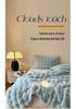Autumn-Winter Double-Layer Faux Rabbit Fur Plush Nap Throw Blanket Shawl