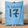 De Bruyne Jersey Blankets Flannel Printed Breathable Warm Throw Blanket for Home Office Bedspreads 0708a18